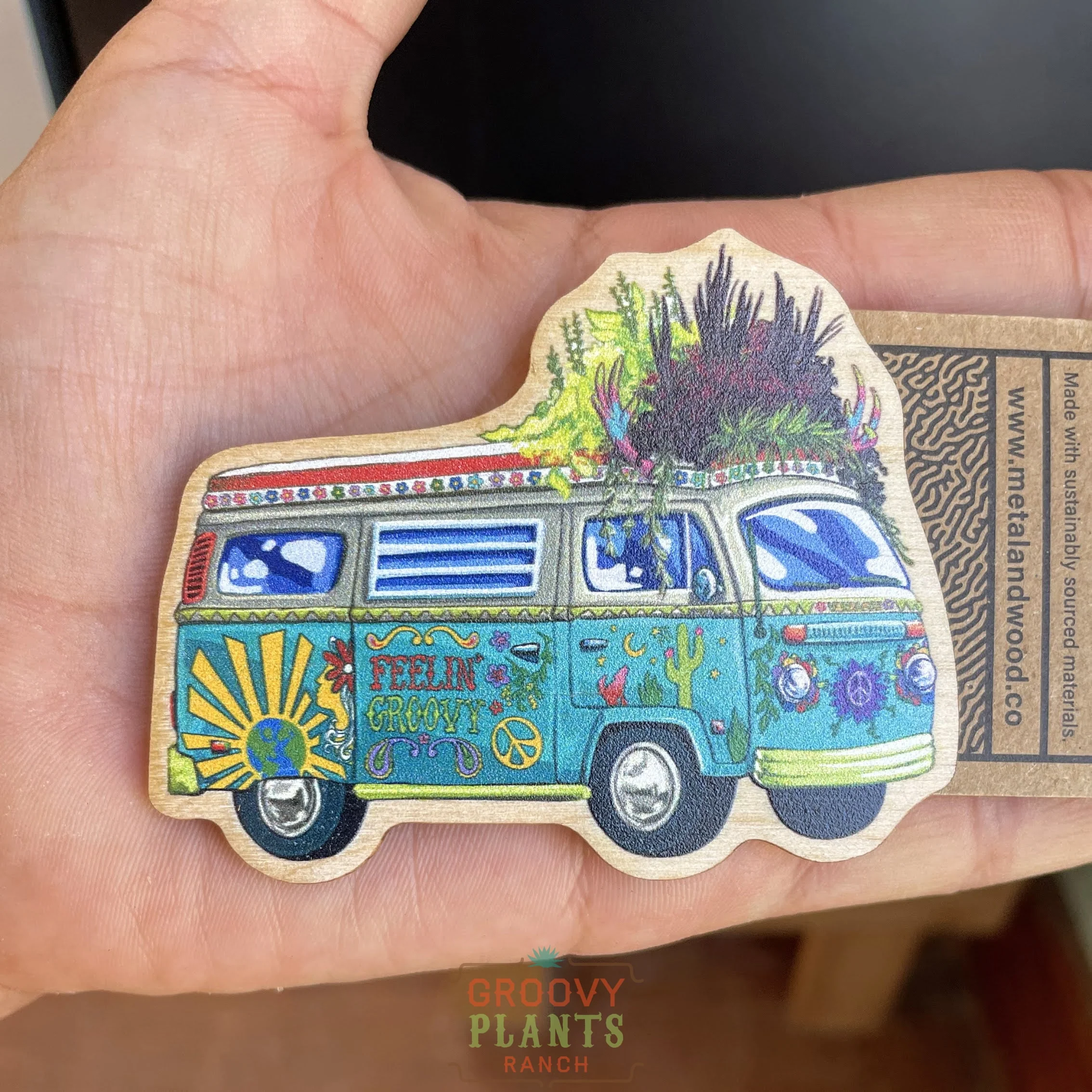 Groovy Plants Ranch Van Magnet - Image 3