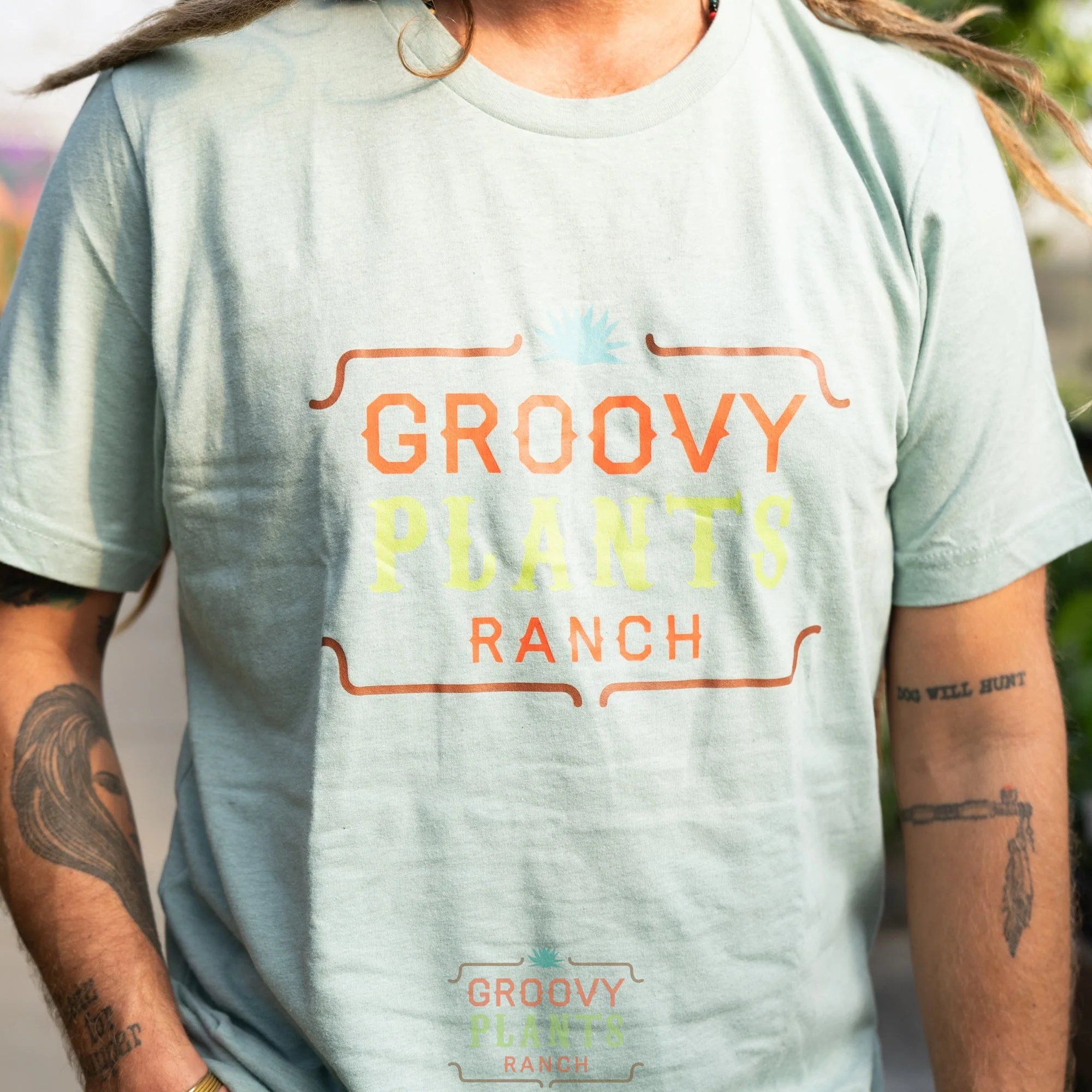Groovy T-Shirt | Green Logo - Image 3